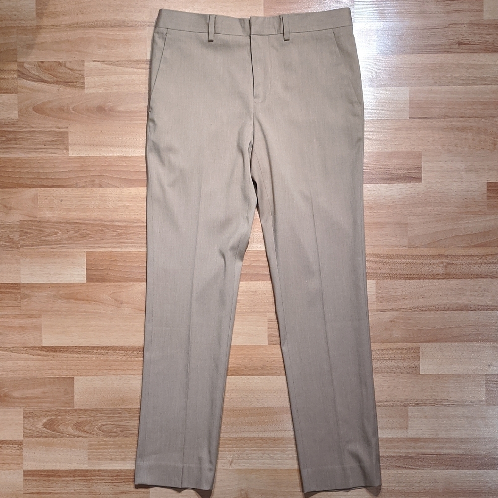Topman Tan Dress Pants Flat Front Design